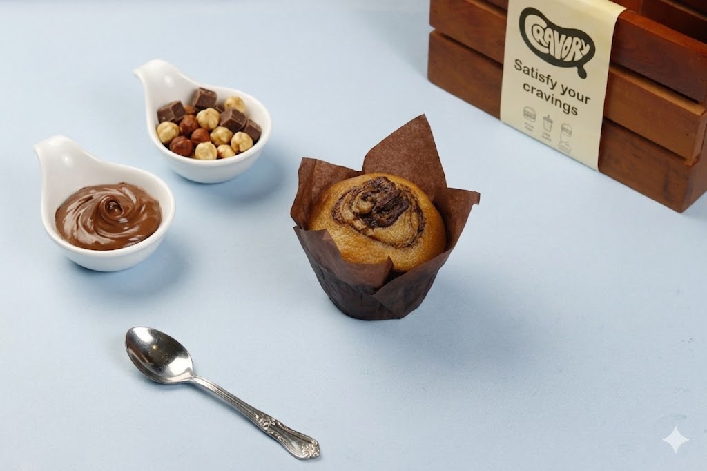 Nutella Hazelnut Muffin